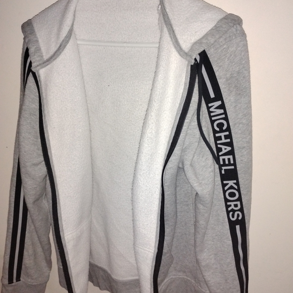 KORS Michael Kors Gray Full Zipper Sweater - Picture 6 of 7